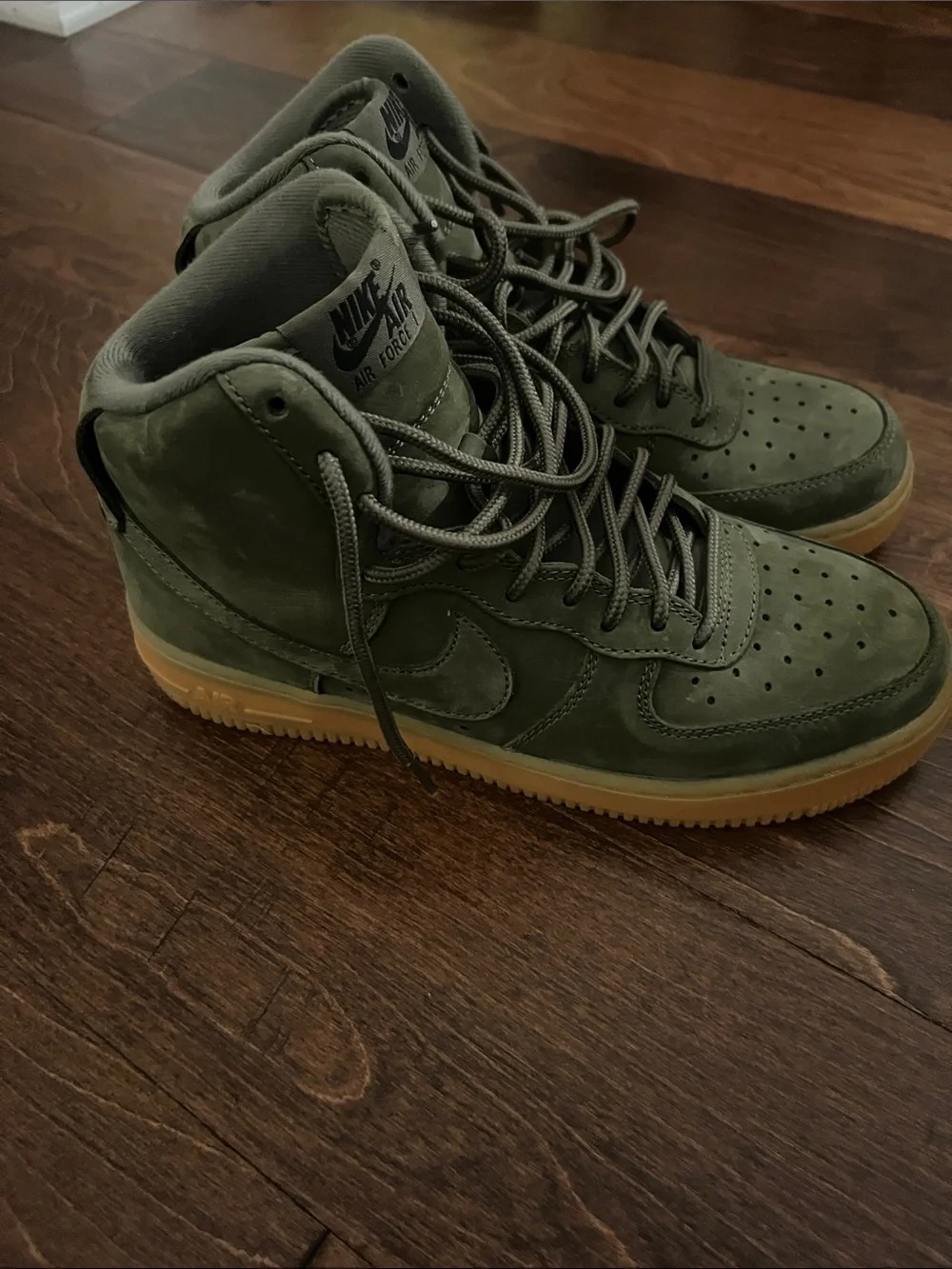 Nike Kids Olive Green High-Top Sneakers